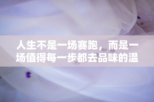 人生不是一场赛跑，而是一场值得每一步都去品味的温暖之旅—激励团队口号113句