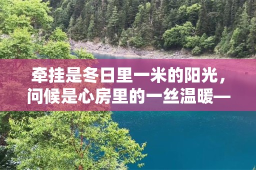 牵挂是冬日里一米的阳光，问候是心房里的一丝温暖—祝福父亲生日的话语句子