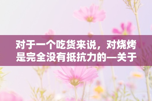 对于一个吃货来说，对烧烤是完全没有抵抗力的—关于最新假期的心情说说