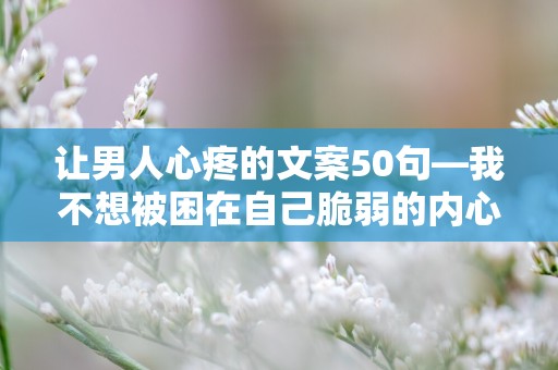 让男人心疼的文案50句—我不想被困在自己脆弱的内心中，而需要一个人带我走向未来