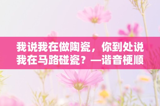 我说我在做陶瓷，你到处说我在马路碰瓷？—谐音梗顺口溜沙雕句子八十句