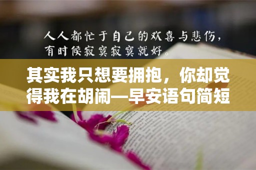 其实我只想要拥抱，你却觉得我在胡闹—早安语句简短霸气65句