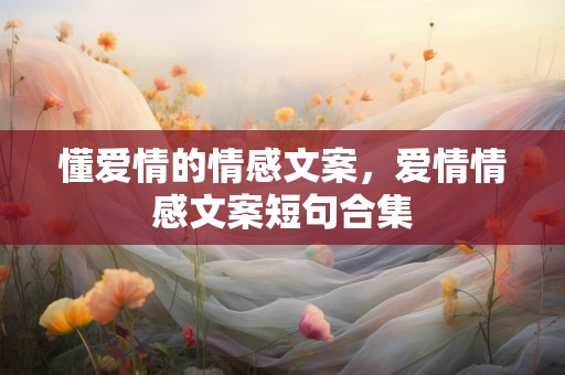 懂爱情的情感文案，爱情情感文案短句合集