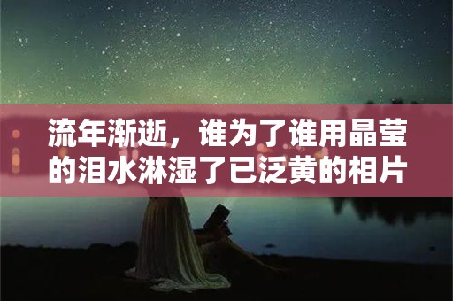 流年渐逝，谁为了谁用晶莹的泪水淋湿了已泛黄的相片—榴莲唯美句子